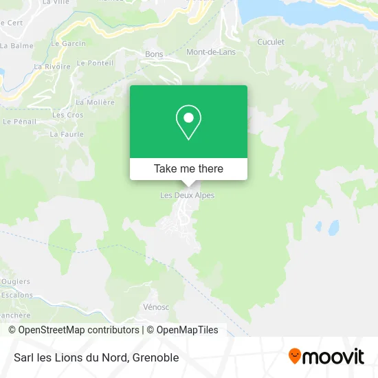 Sarl les Lions du Nord map