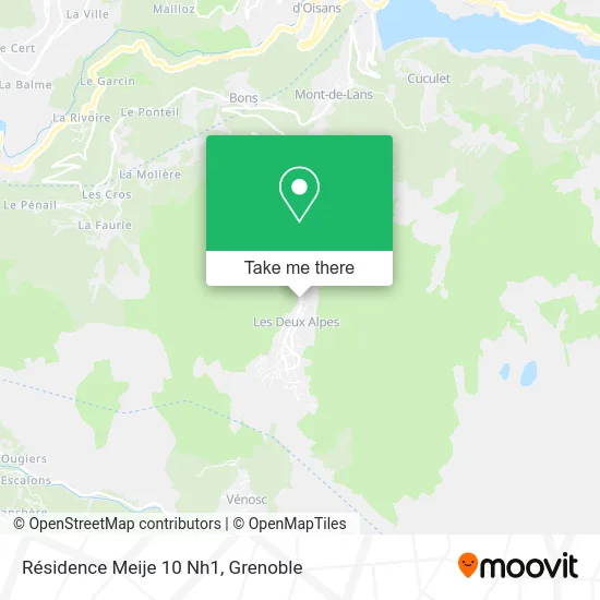 Résidence Meije 10 Nh1 map
