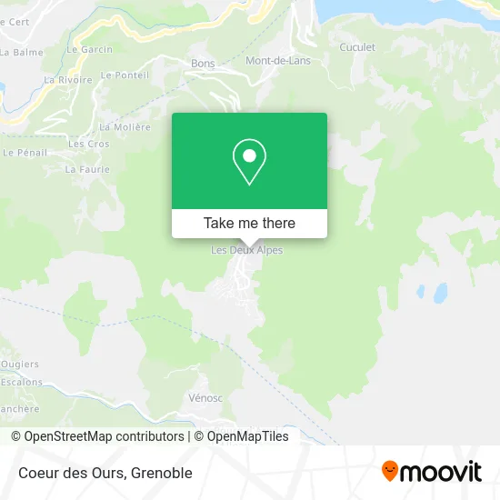 Coeur des Ours map