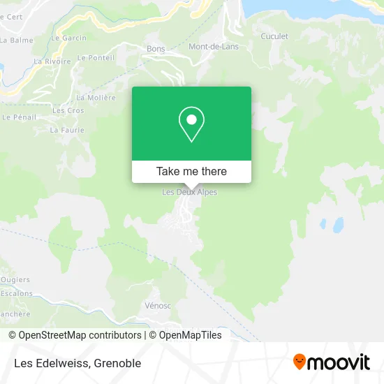 Les Edelweiss map