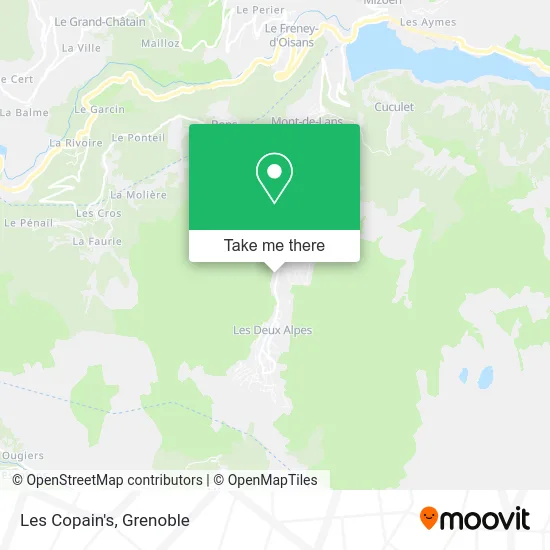 Les Copain's map