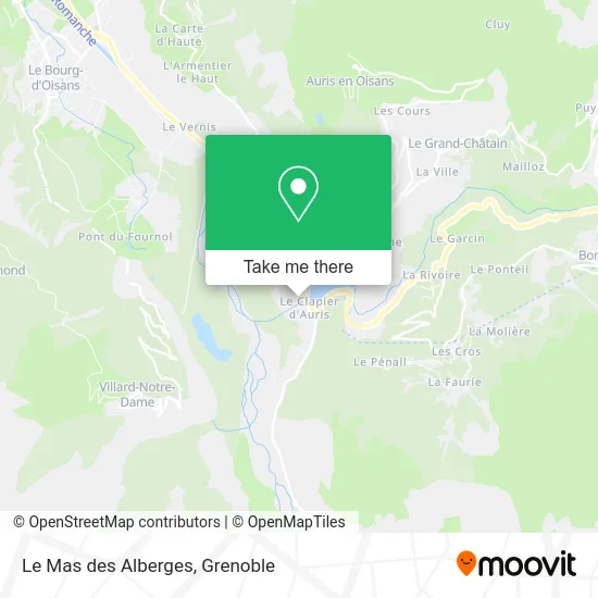 Le Mas des Alberges map