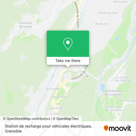 Station de recharge pour véhicules électriques map