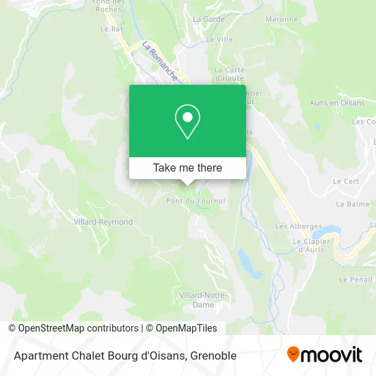 Apartment Chalet Bourg d'Oisans map