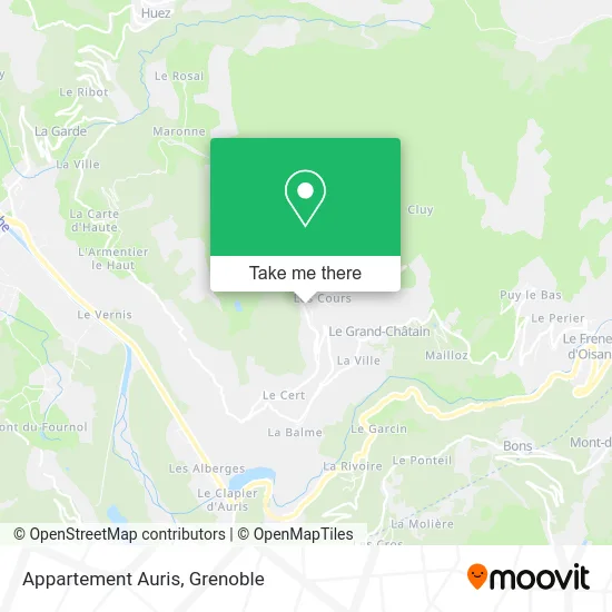 Appartement Auris map