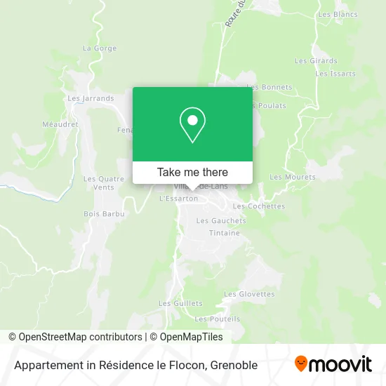 Appartement in Résidence le Flocon map