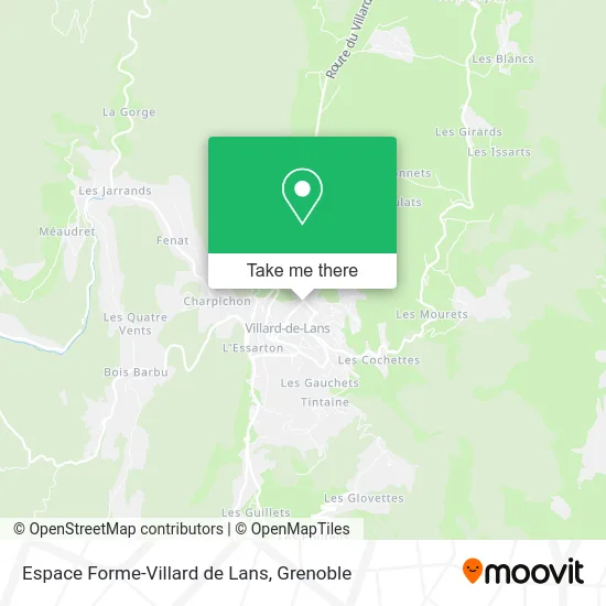 Espace Forme-Villard de Lans map