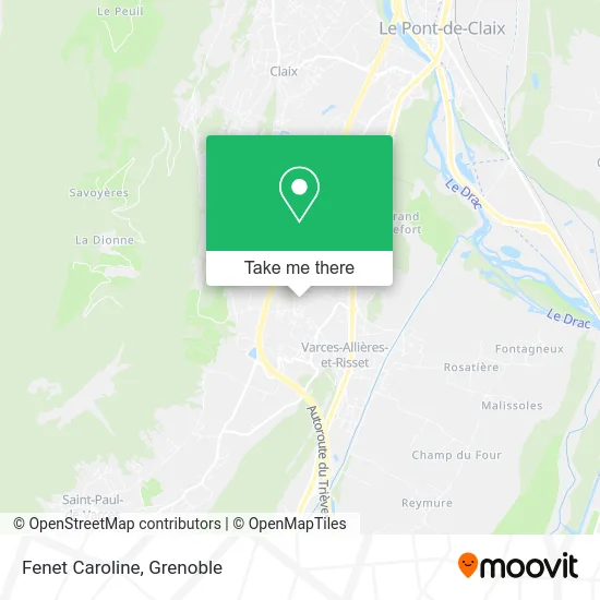 Fenet Caroline map