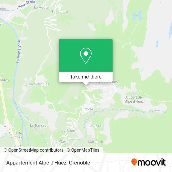 Appartement Alpe d'Huez map