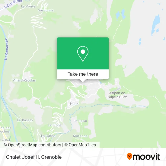 Chalet Josef II map