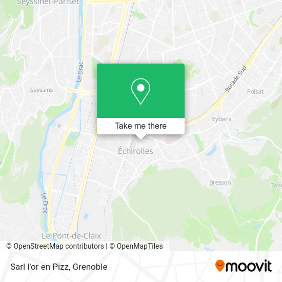 Sarl l'or en Pizz map