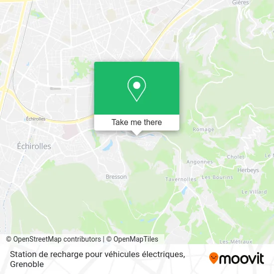 Station de recharge pour véhicules électriques map