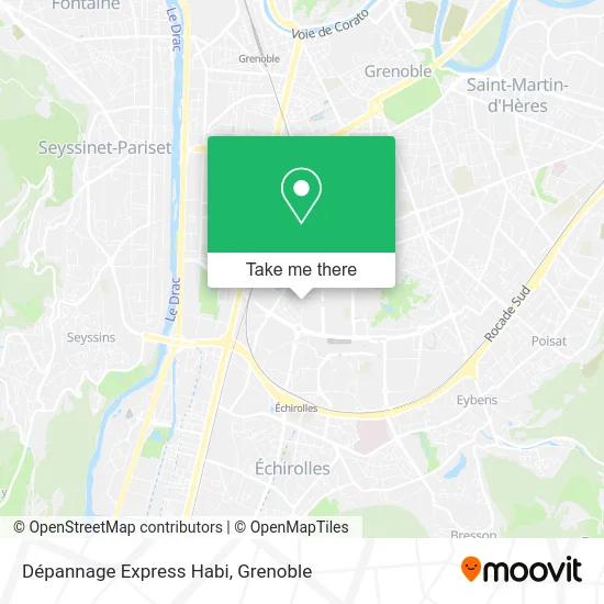 Dépannage Express Habi map