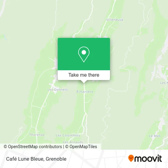 Café Lune Bleue map
