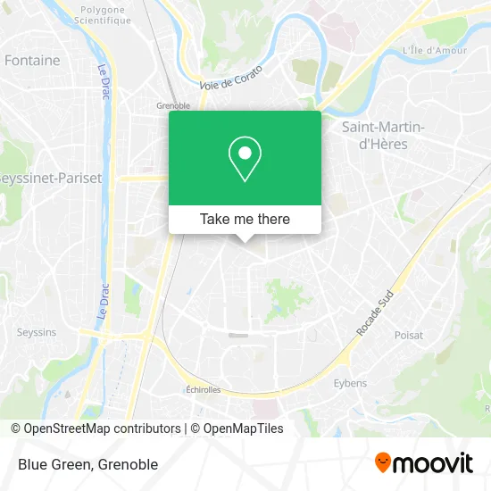 Blue Green map