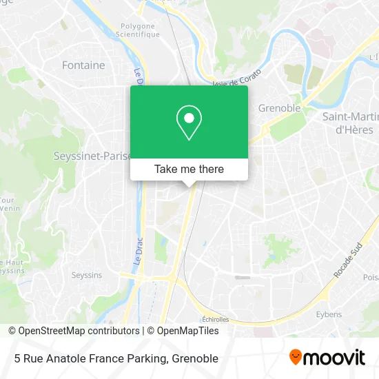 5 Rue Anatole France Parking map