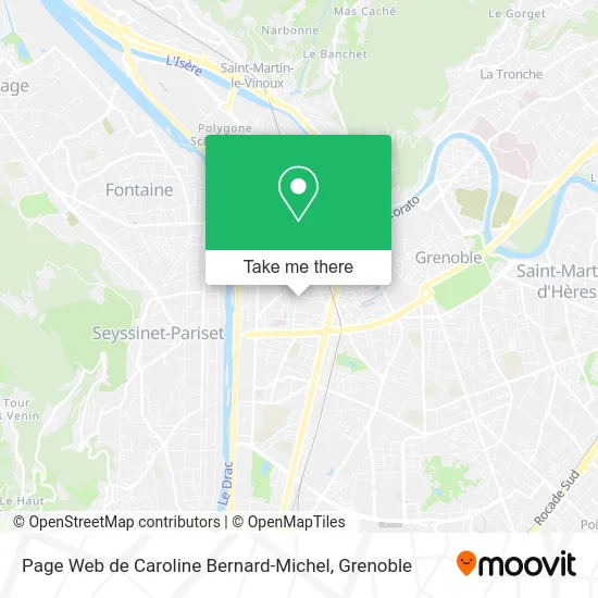 Page Web de Caroline Bernard-Michel map