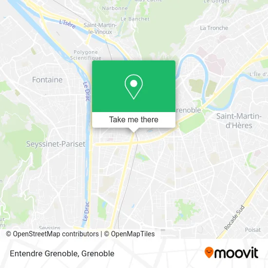 Entendre Grenoble map