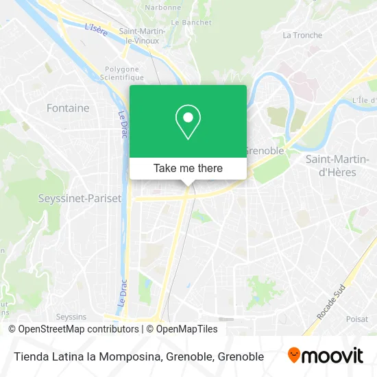 Tienda Latina la Momposina, Grenoble map
