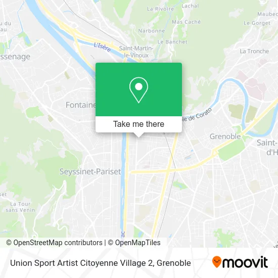 Union Sport Artist Citoyenne Village 2 map