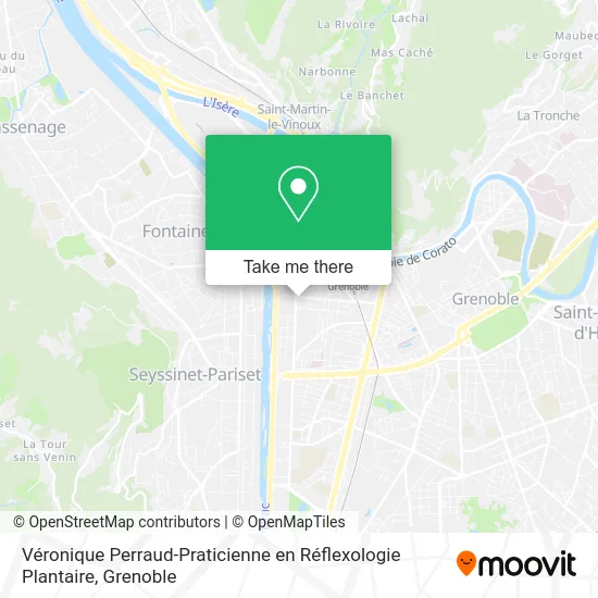 Véronique Perraud-Praticienne en Réflexologie Plantaire map