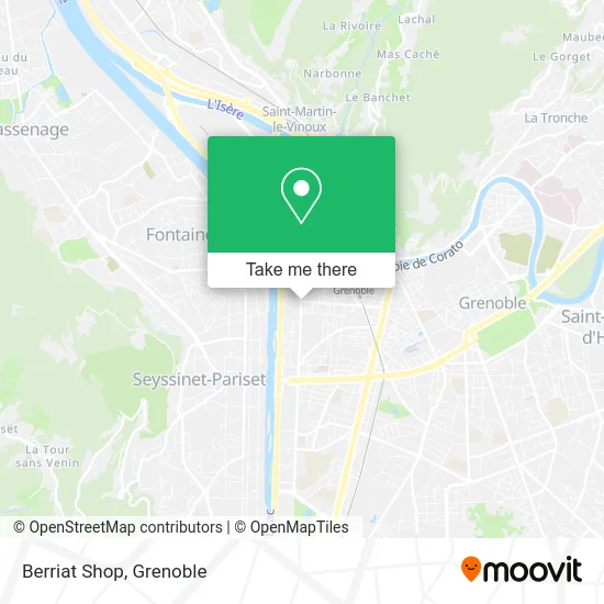 Berriat Shop map