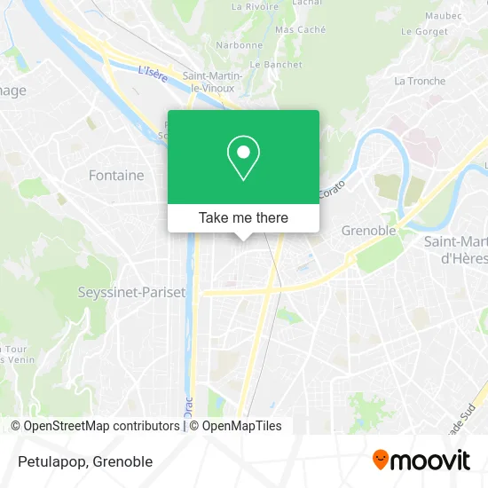 Petulapop map