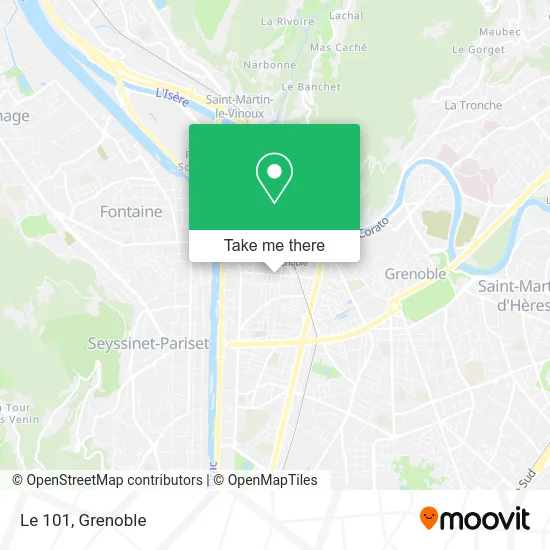 Le 101 map