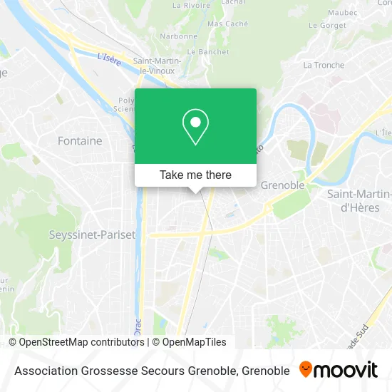 Association Grossesse Secours Grenoble map
