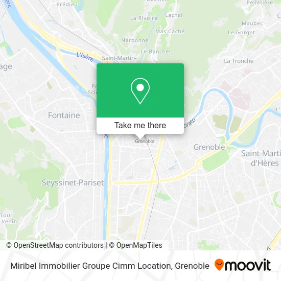 Miribel Immobilier Groupe Cimm Location map