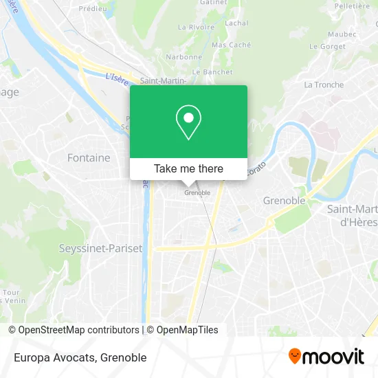 Europa Avocats map