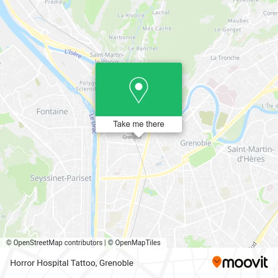 Horror Hospital Tattoo map