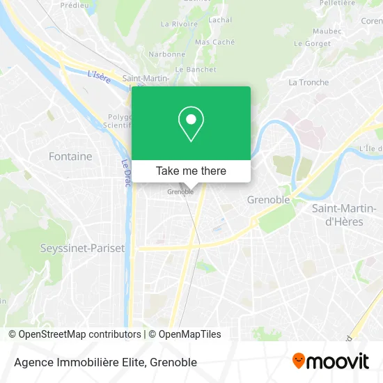 Agence Immobilière Elite map
