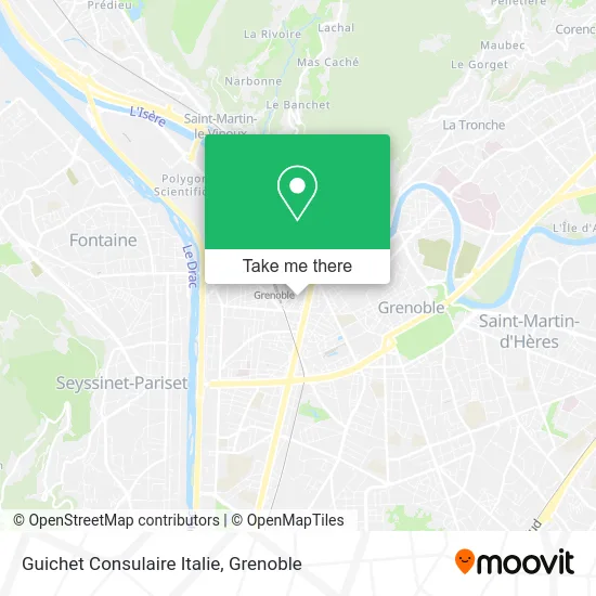 Guichet Consulaire Italie map