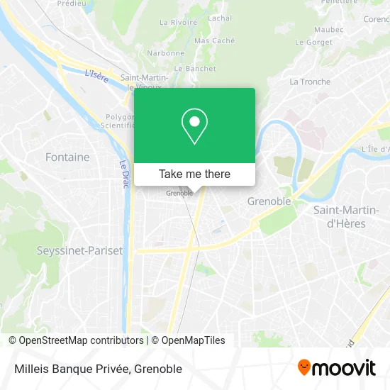 Milleis Banque Privée map