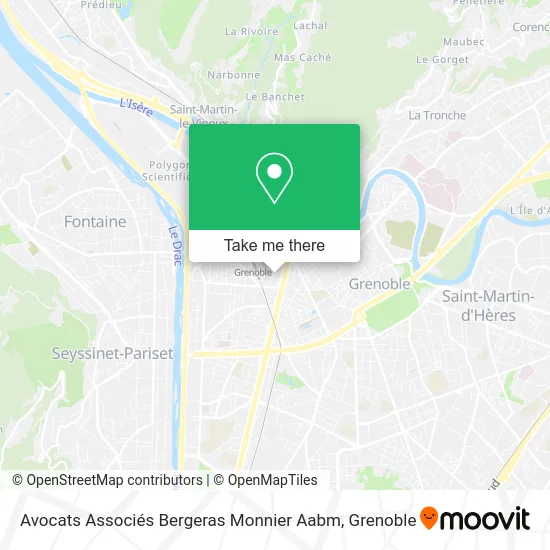 Avocats Associés Bergeras Monnier Aabm map