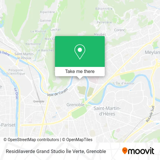 Residilaverde Grand Studio Île Verte map