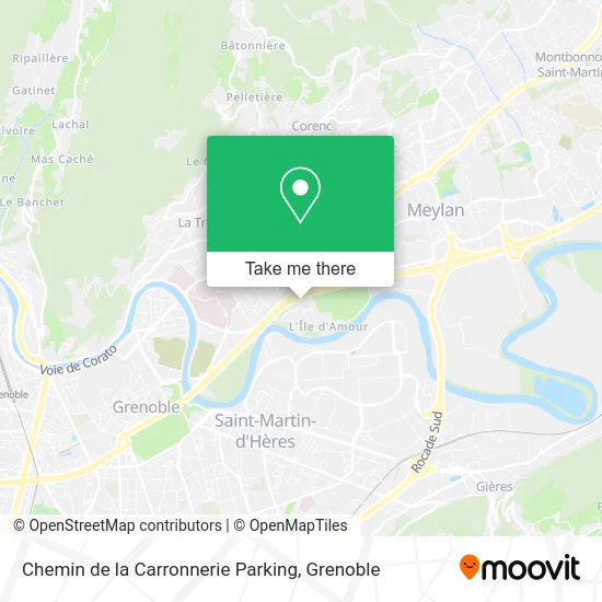 Chemin de la Carronnerie Parking map