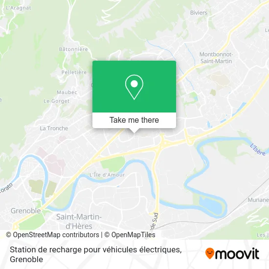 Station de recharge pour véhicules électriques map