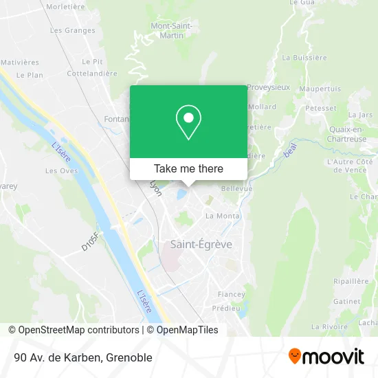 90 Av. de Karben map