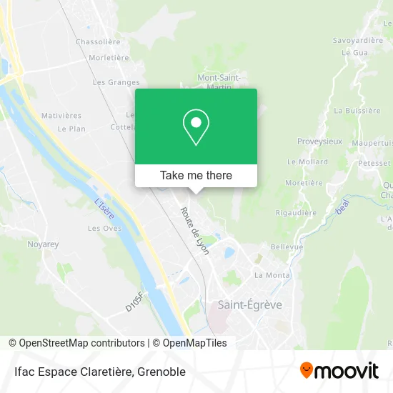 Ifac Espace Claretière map