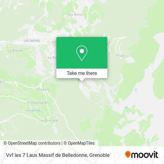 Vvf les 7 Laux Massif de Belledonne map