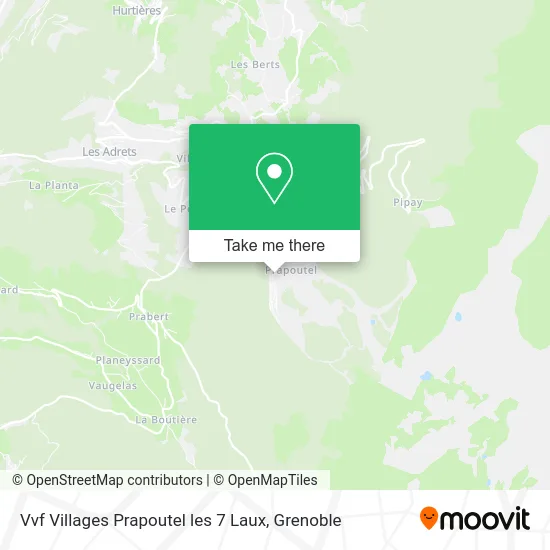 Vvf Villages Prapoutel les 7 Laux map