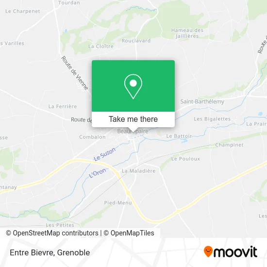 Entre Bievre map