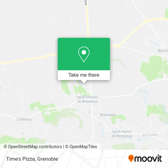 Time's Pizza map