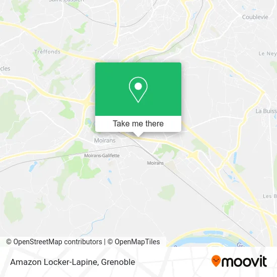 Amazon Locker-Lapine map