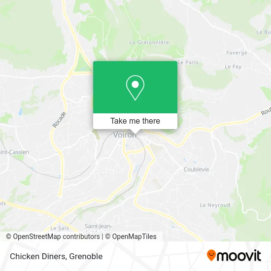 Chicken Diners map