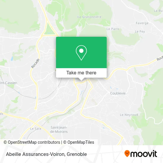 Abeille Assurances-Voiron map