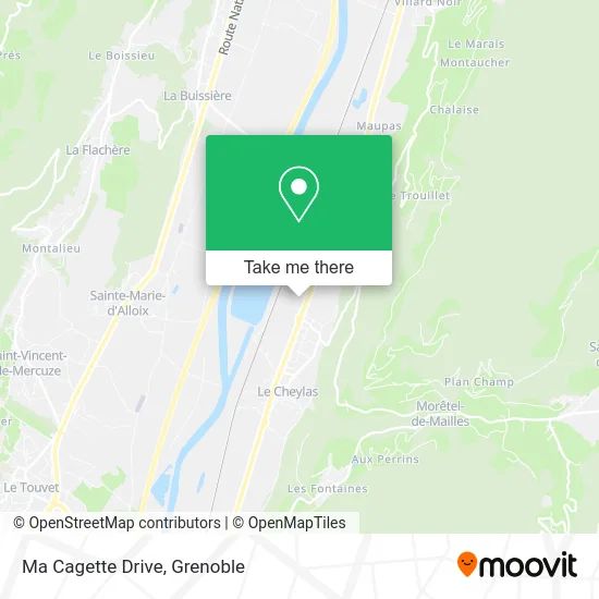 Ma Cagette Drive map