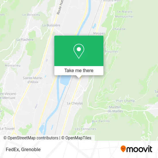 FedEx map